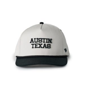 Cap - Austin Texas - Cream & Black