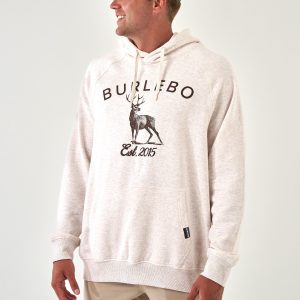 Fleece Hoodie - Whitetail Deer - Heather Oatmeal