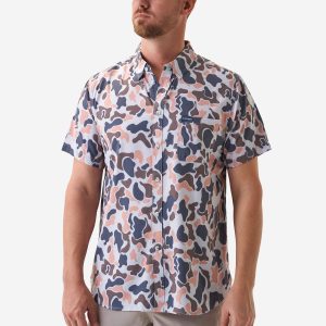 Performance Button Up - Vintage Camo
