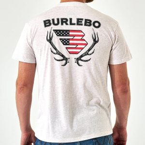 Short Sleeve Tee - Elk Horn Logo - Oatmeal