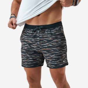 Swim Trunk - Tiger Stripe Camo - Wetland