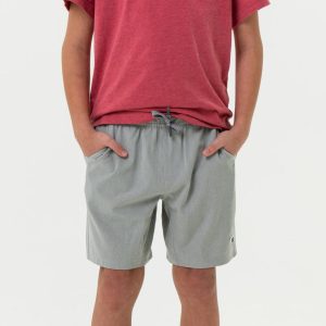 Youth Athletic Short - Light Grey - Grey Aztec